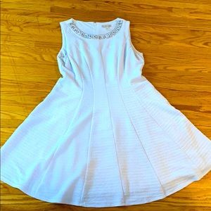 White summer work dress
